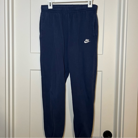 Nike Sportswear Club Fleece Cuffed Sweatpants Navy Blue BV2737-410 sz M pants - Picture 3 of 12